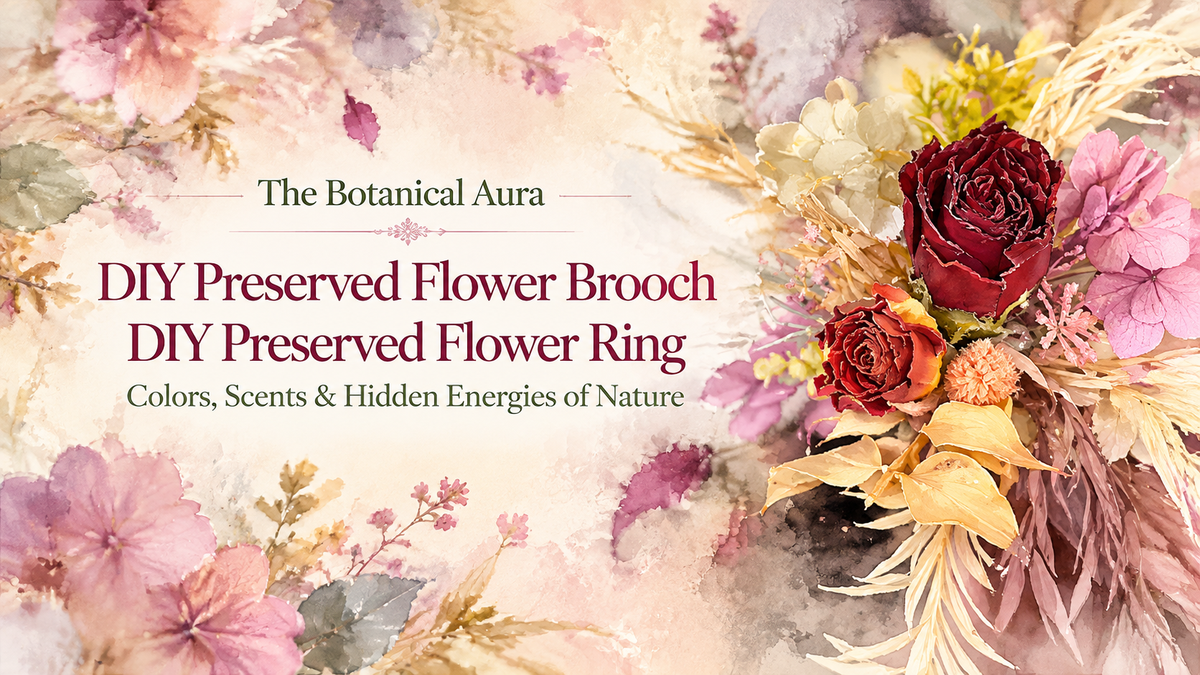 DIY Preserved Flower Brooch & Ring: A Step-by-Step Guide to Creating Your Own Floral Jewelry