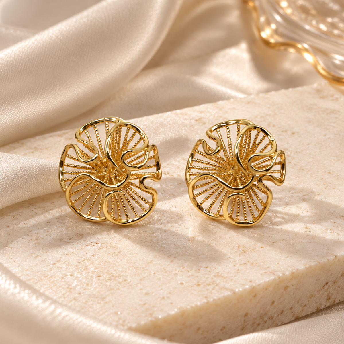 Blooming Garden Openwork Stud Earrings