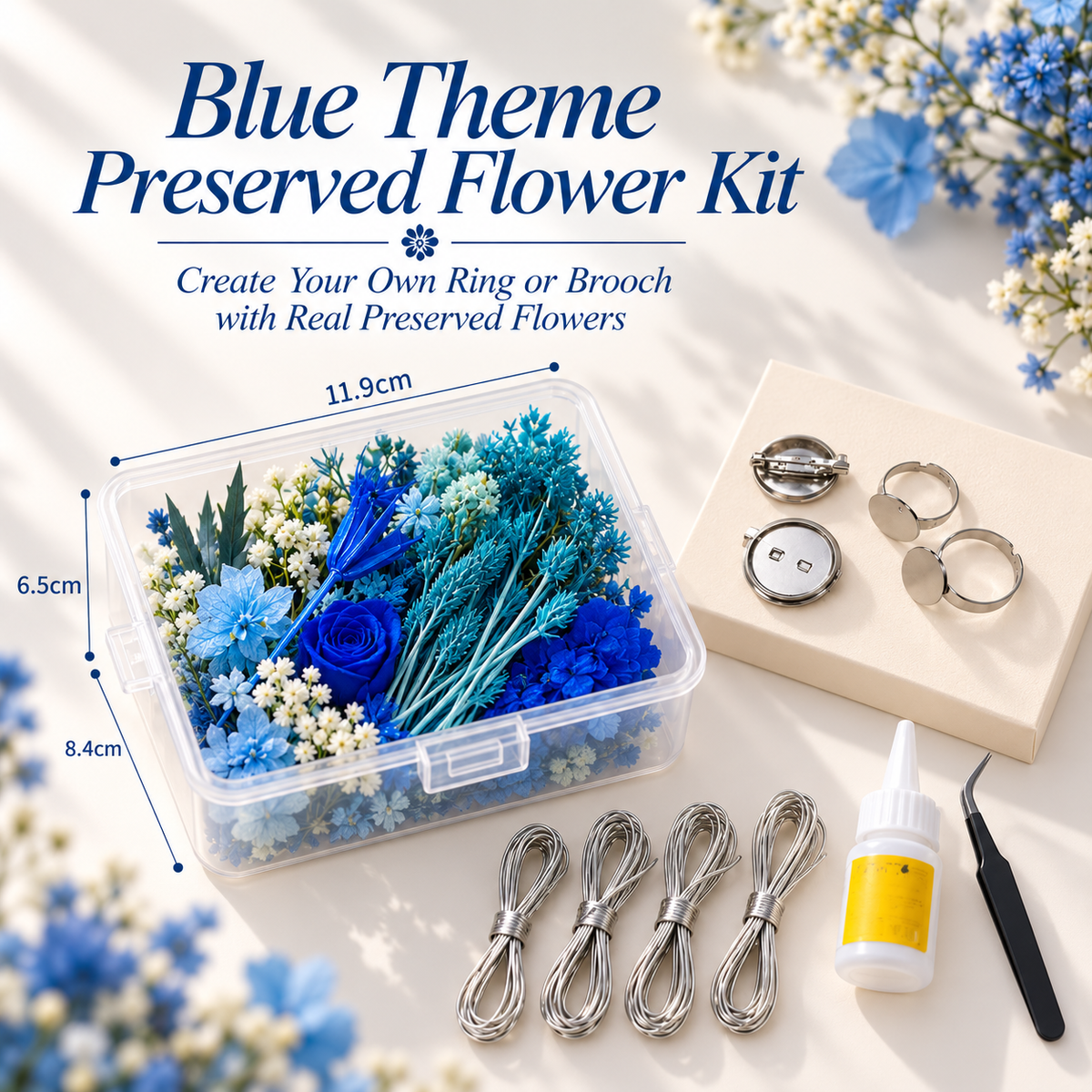 DIY Preserved Flower Ring & Corsage Material Kit