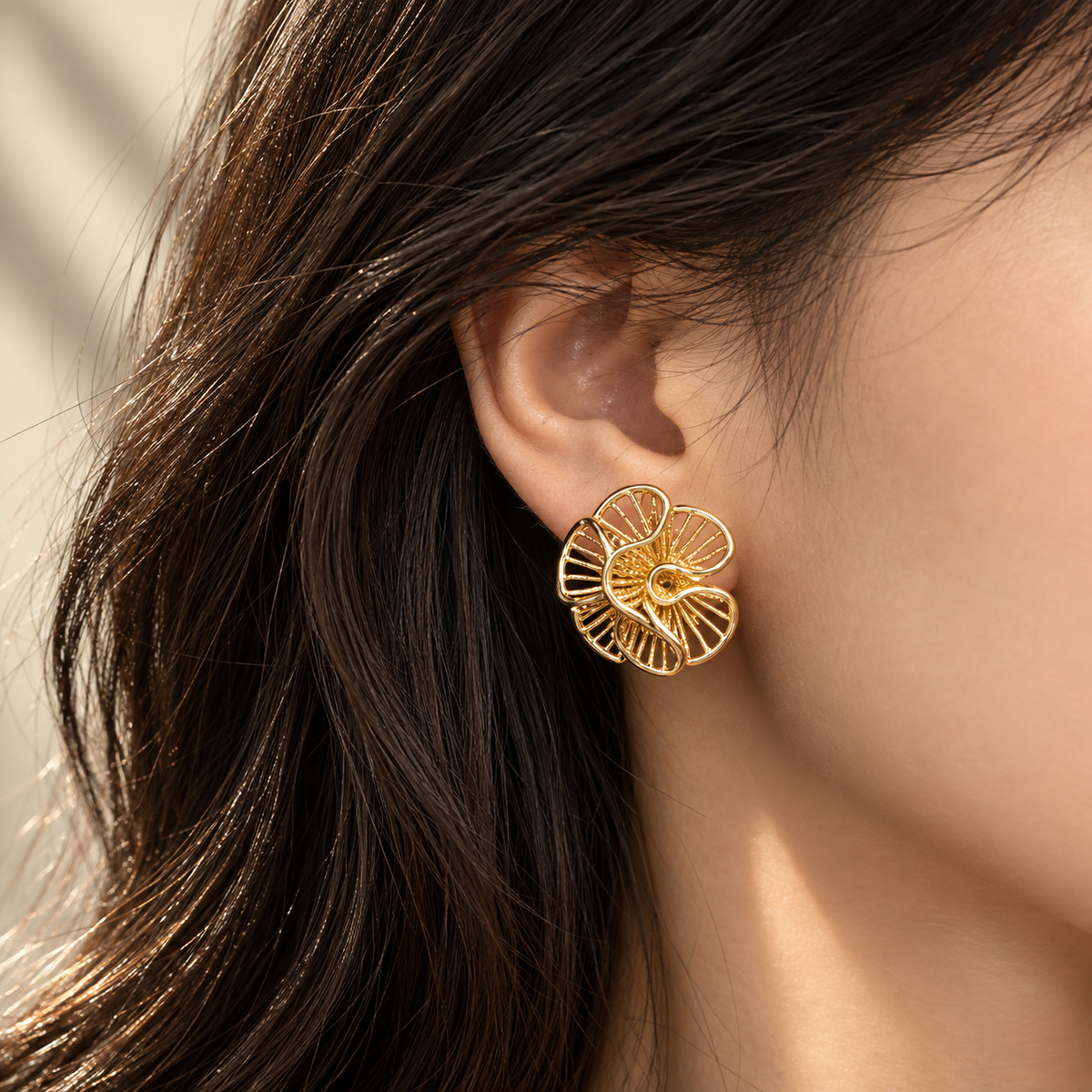 Blooming Garden Openwork Stud Earrings