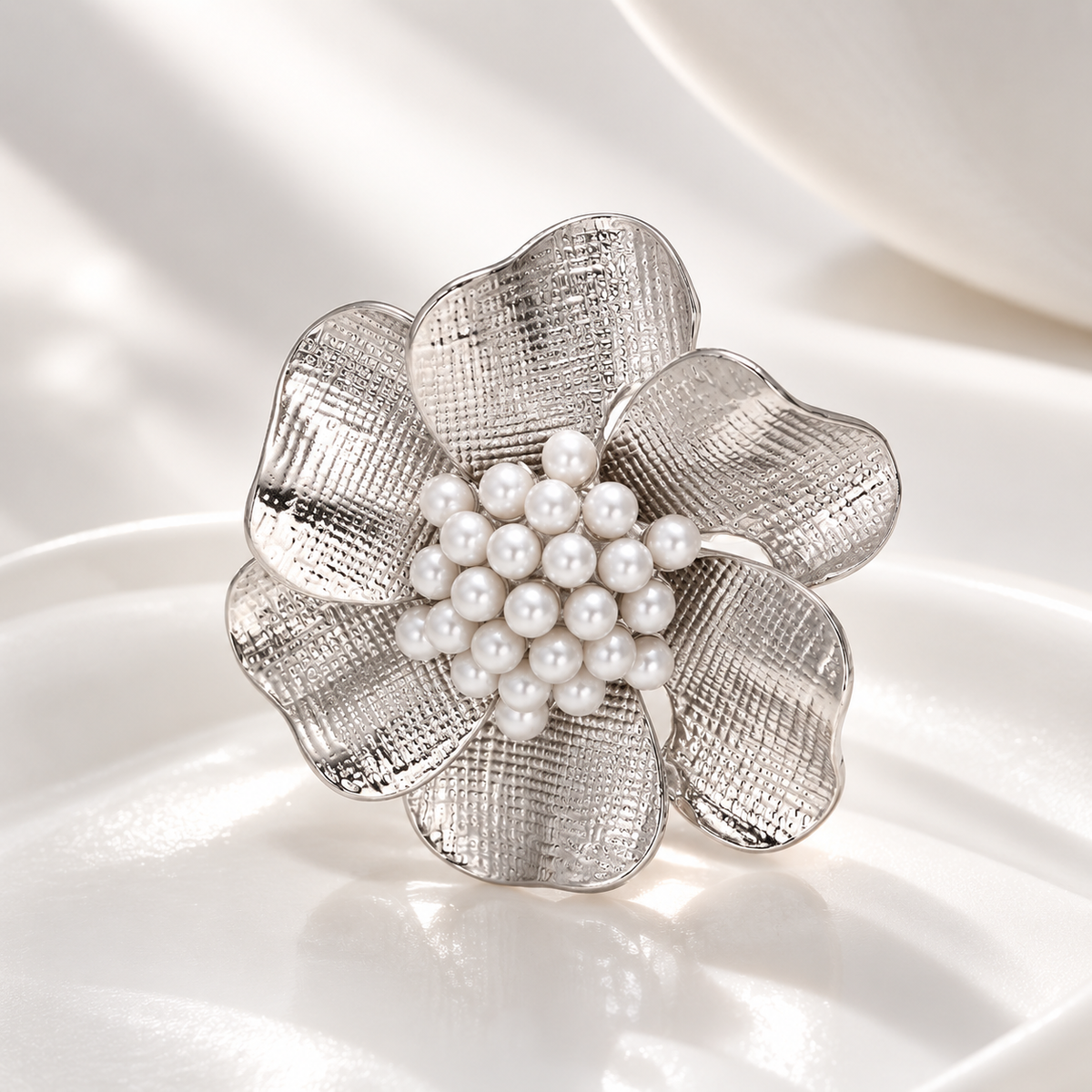 Baroque Pearl Bloom Statement Ring