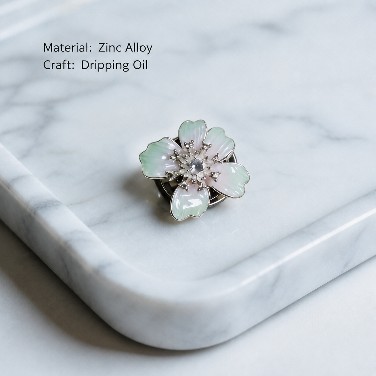 Azure Bloom Floral Cufflinks