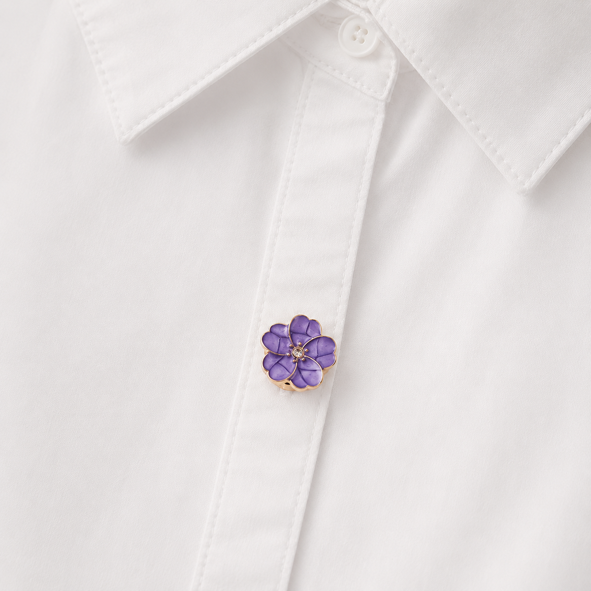 Floral Enamel Heritage Cuff Clips