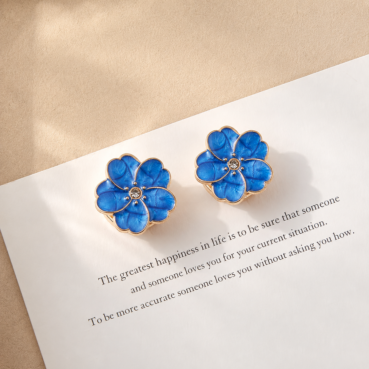 Floral Enamel Heritage Cuff Clips