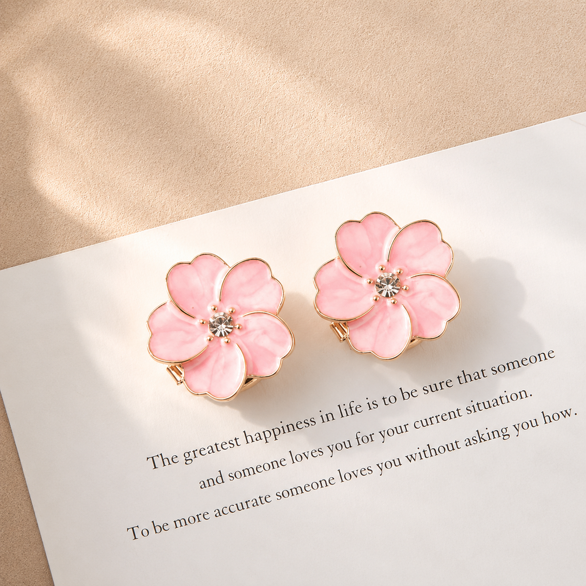 Floral Enamel Heritage Cuff Clips