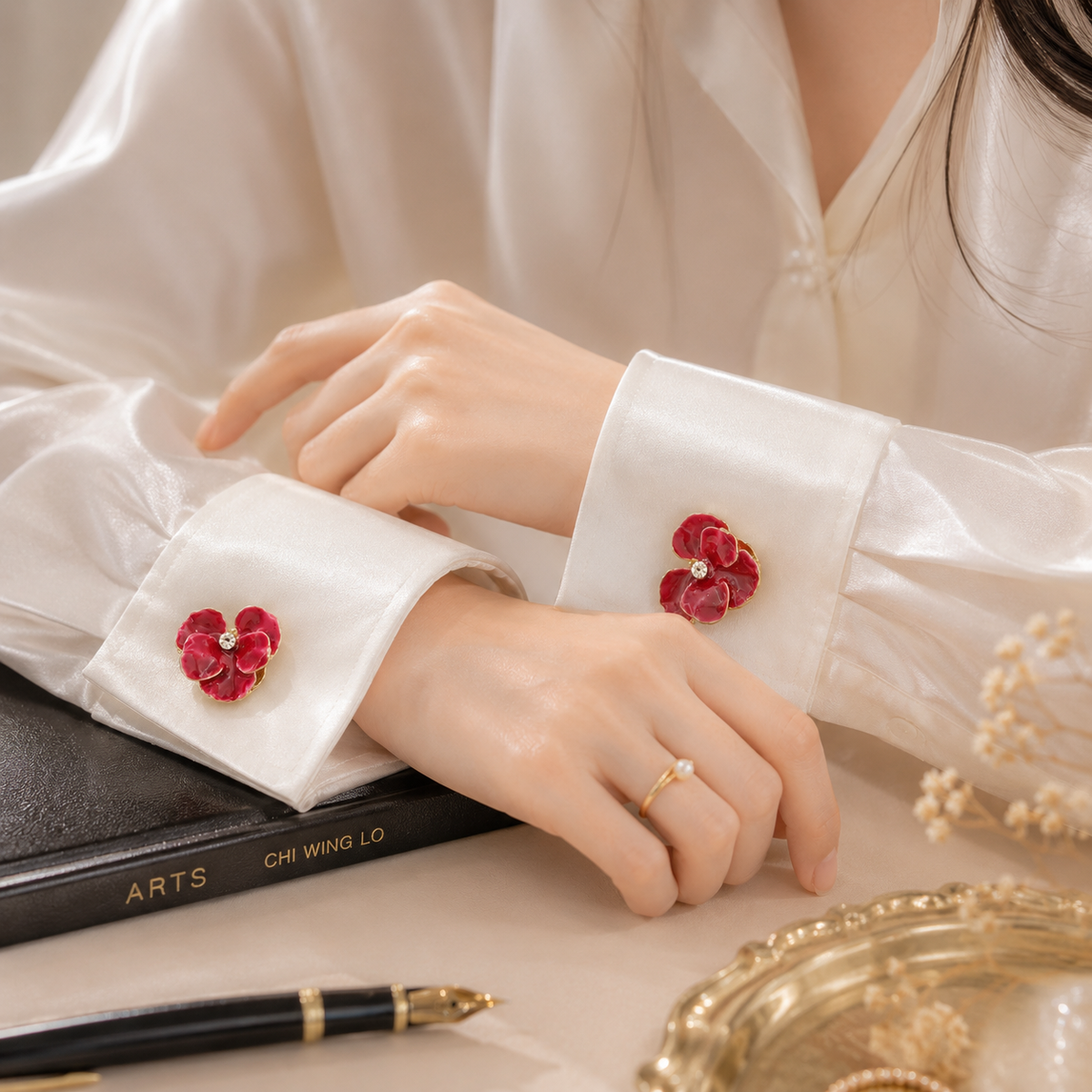 Iris Gradient Enamel Cufflinks