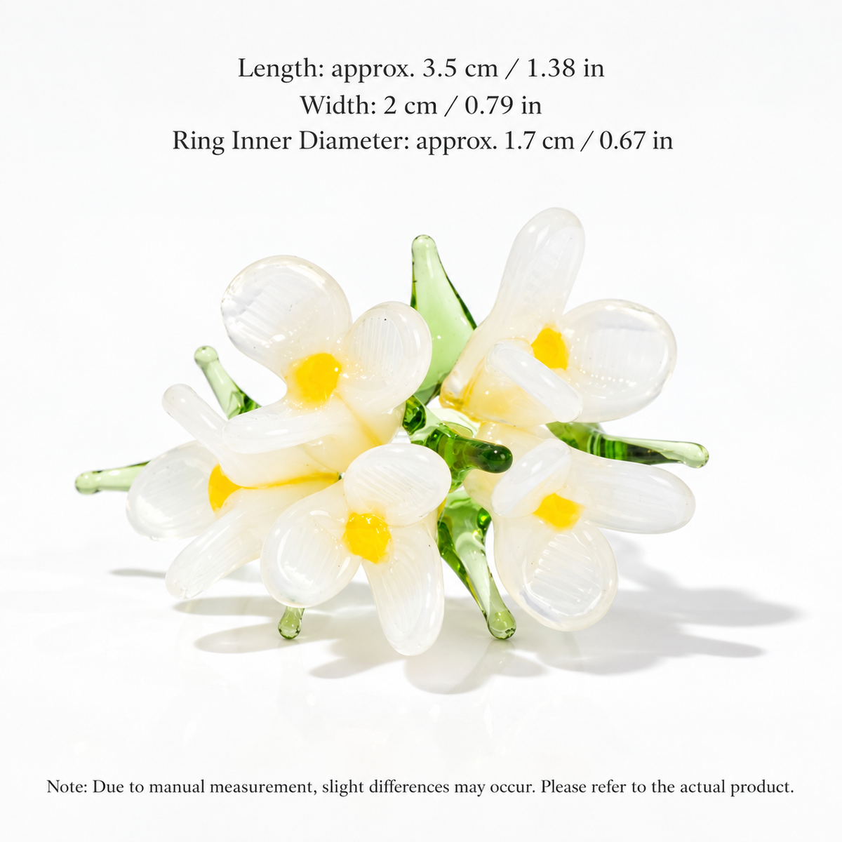 Botanical Glass Flower Ring