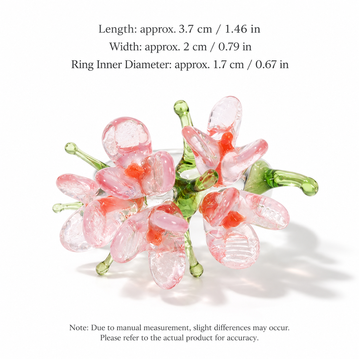 Botanical Glass Flower Ring