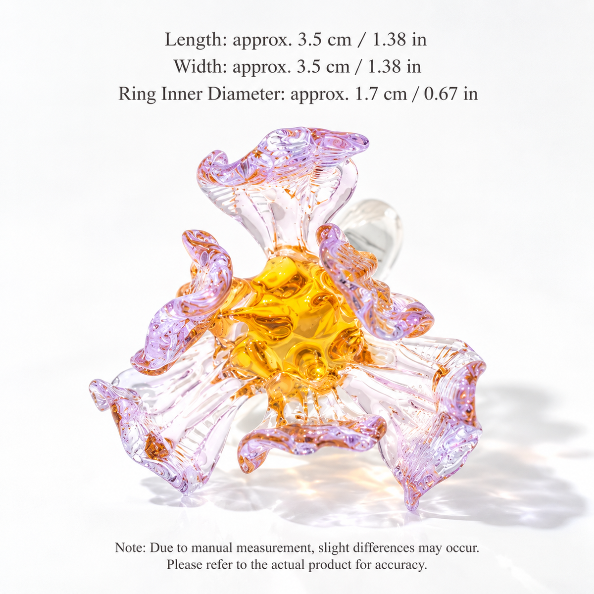 Botanical Glass Flower Ring