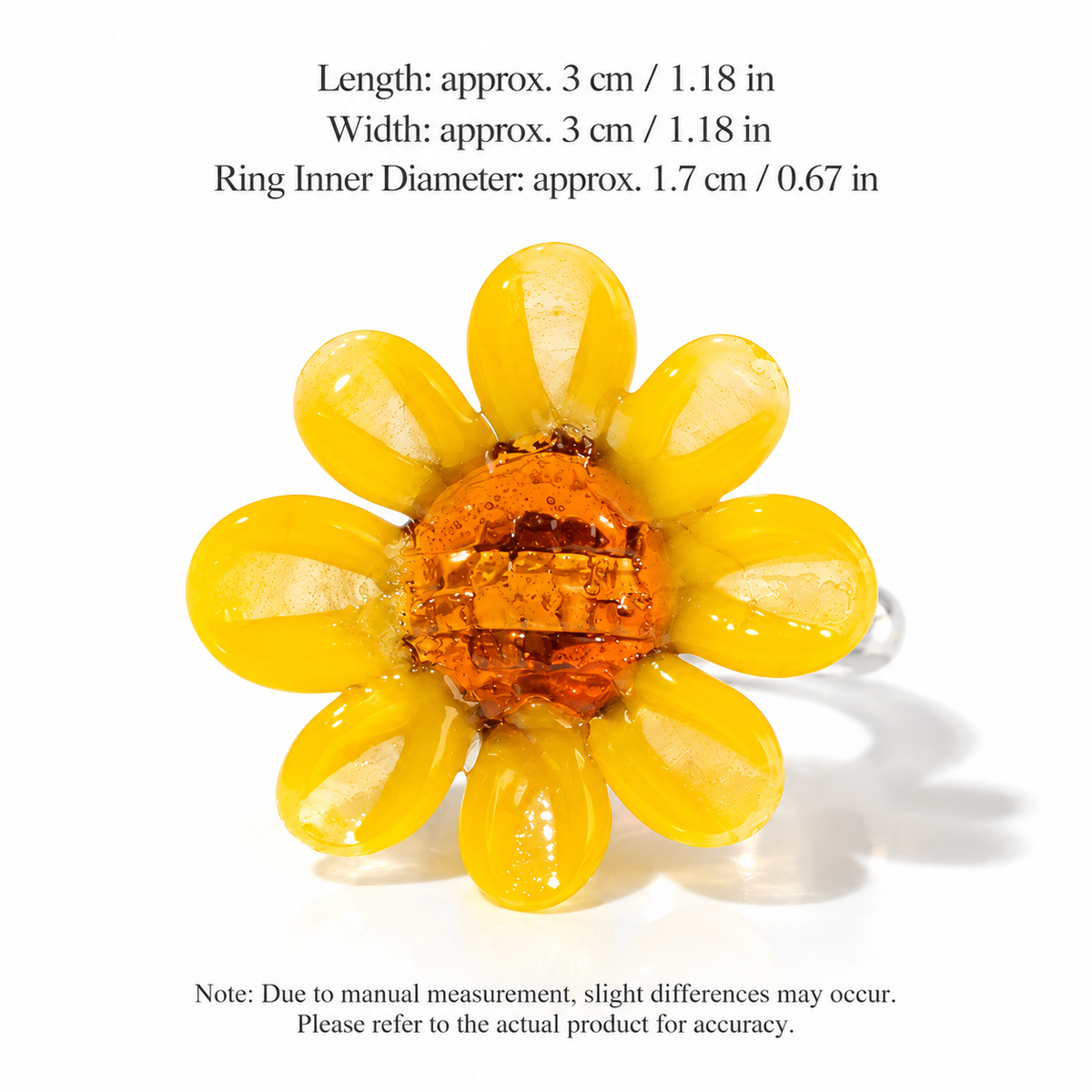 Botanical Glass Flower Ring