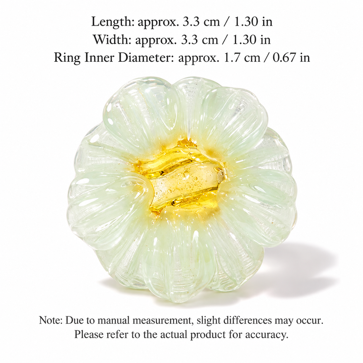 Botanical Glass Flower Ring