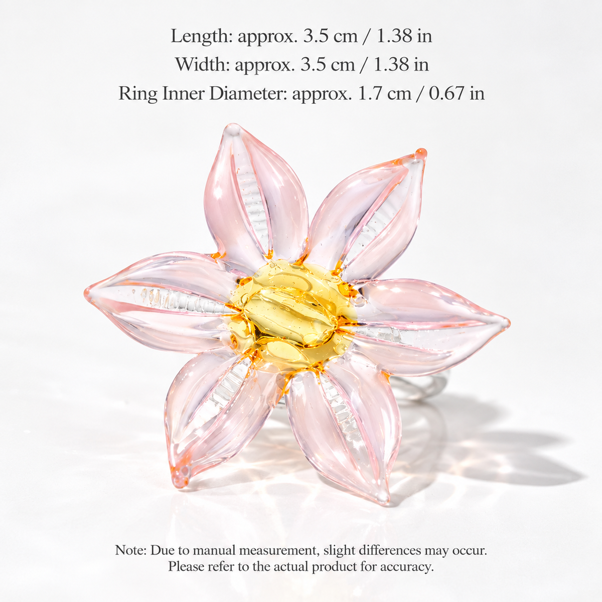 Botanical Glass Flower Ring