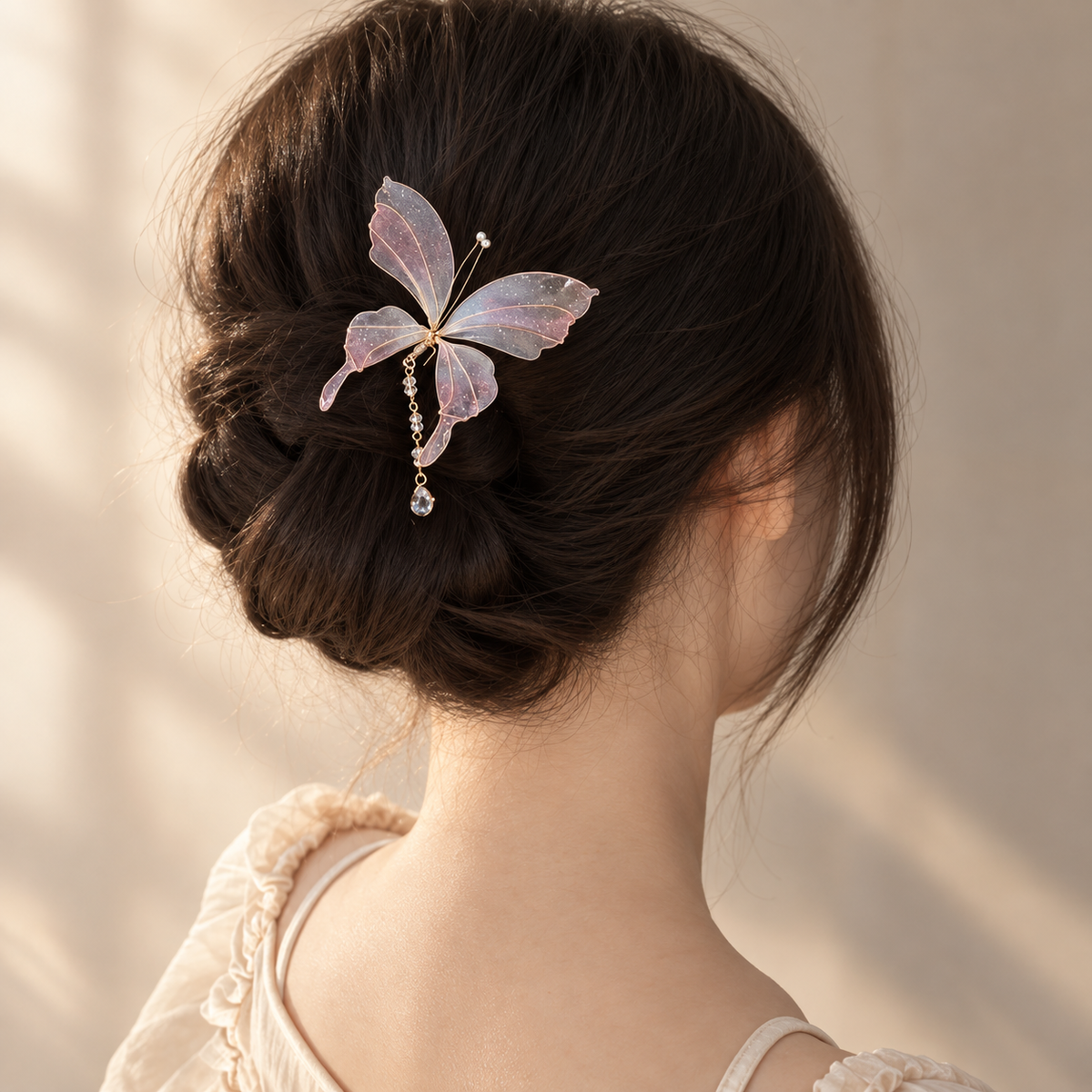 Butterfly Bloom U-Shaped Hairpin