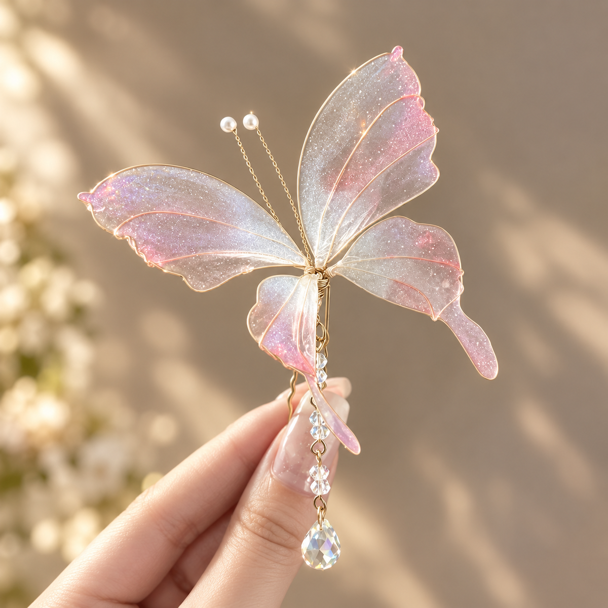 Butterfly Bloom U-Shaped Hairpin