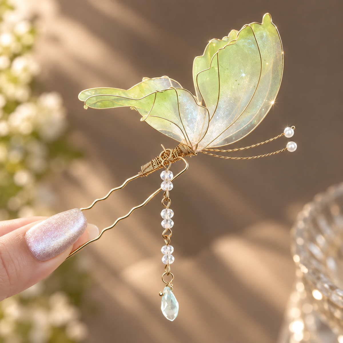 Butterfly Bloom U-Shaped Hairpin