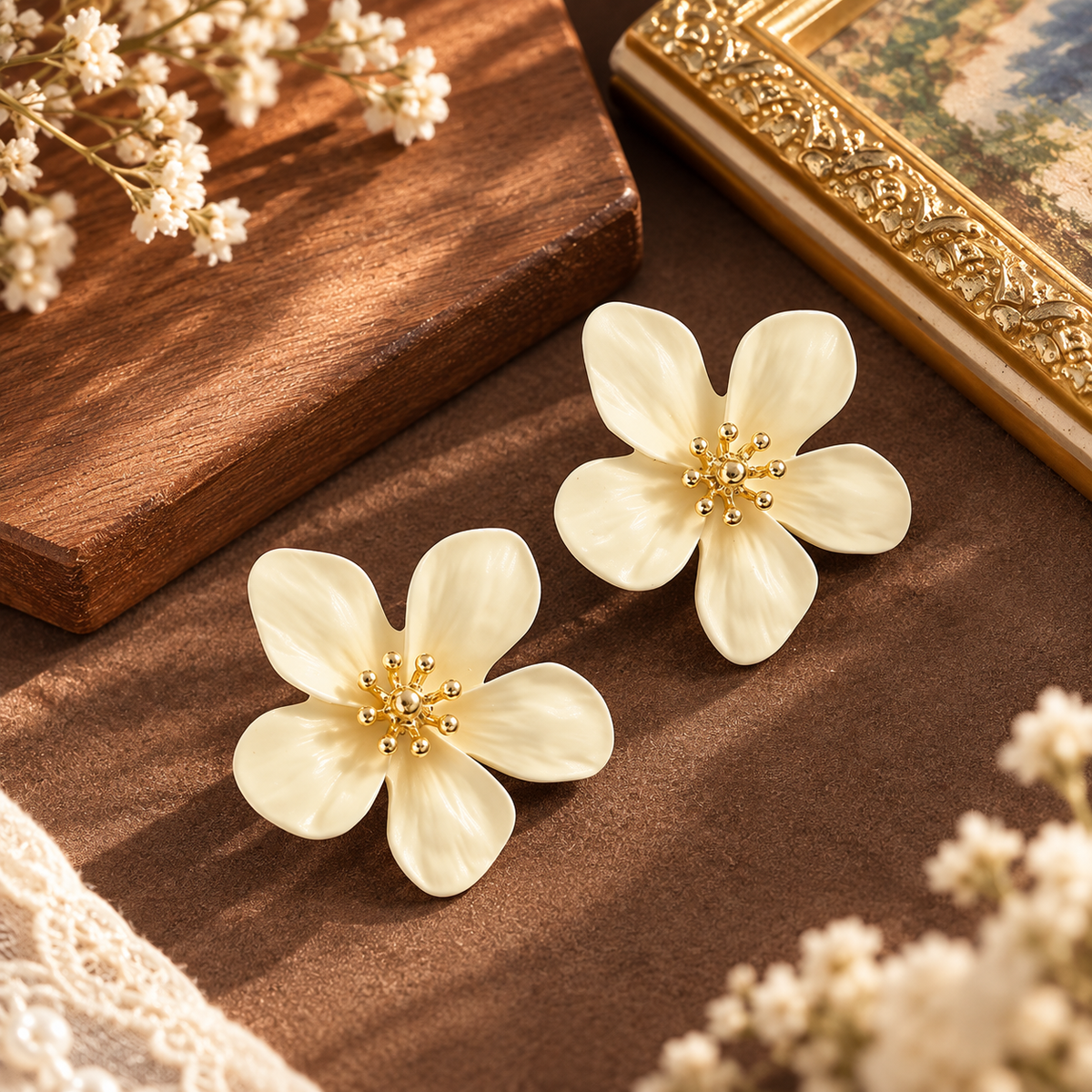 Forget-Me-Not Bloom Stud Earring