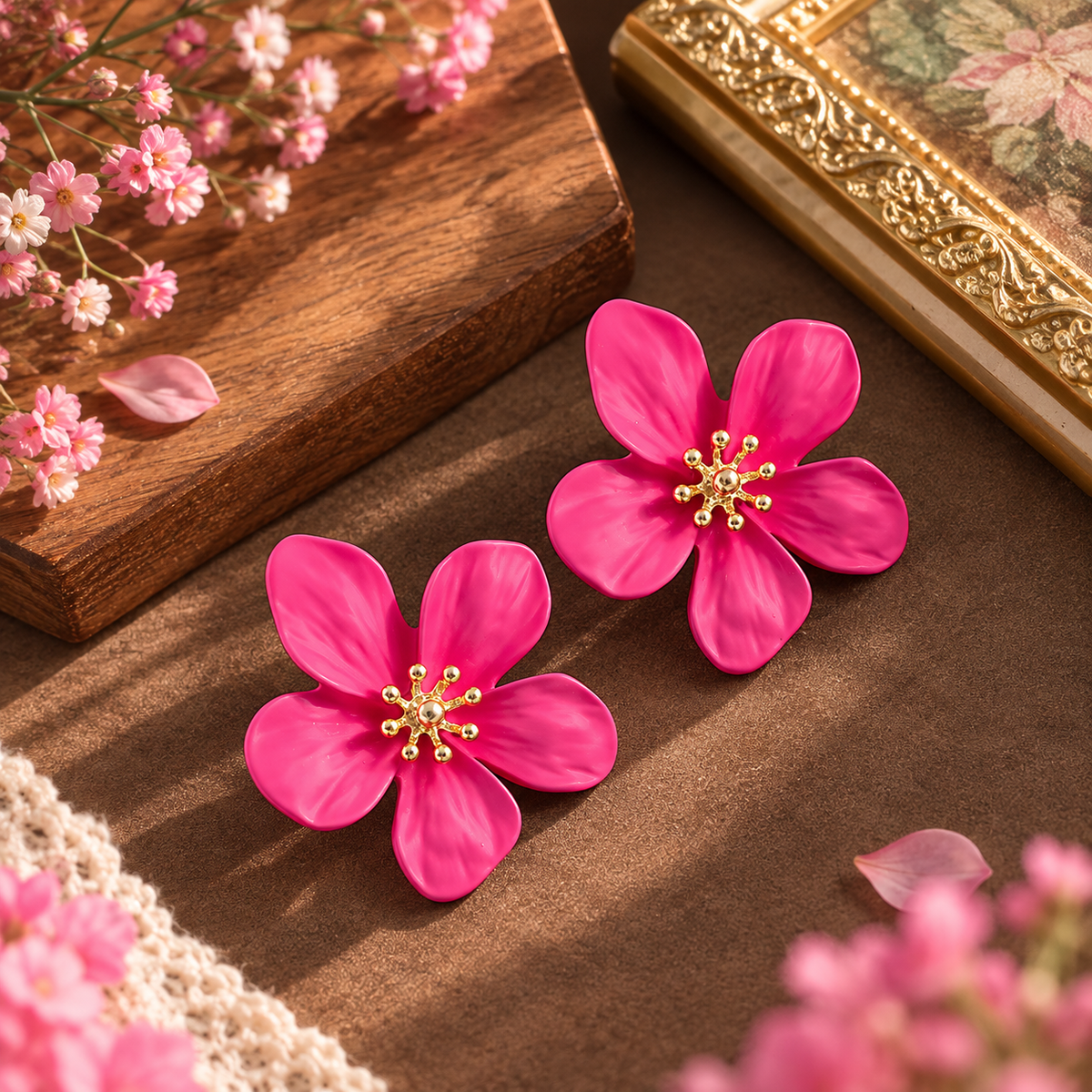 Forget-Me-Not Bloom Stud Earring