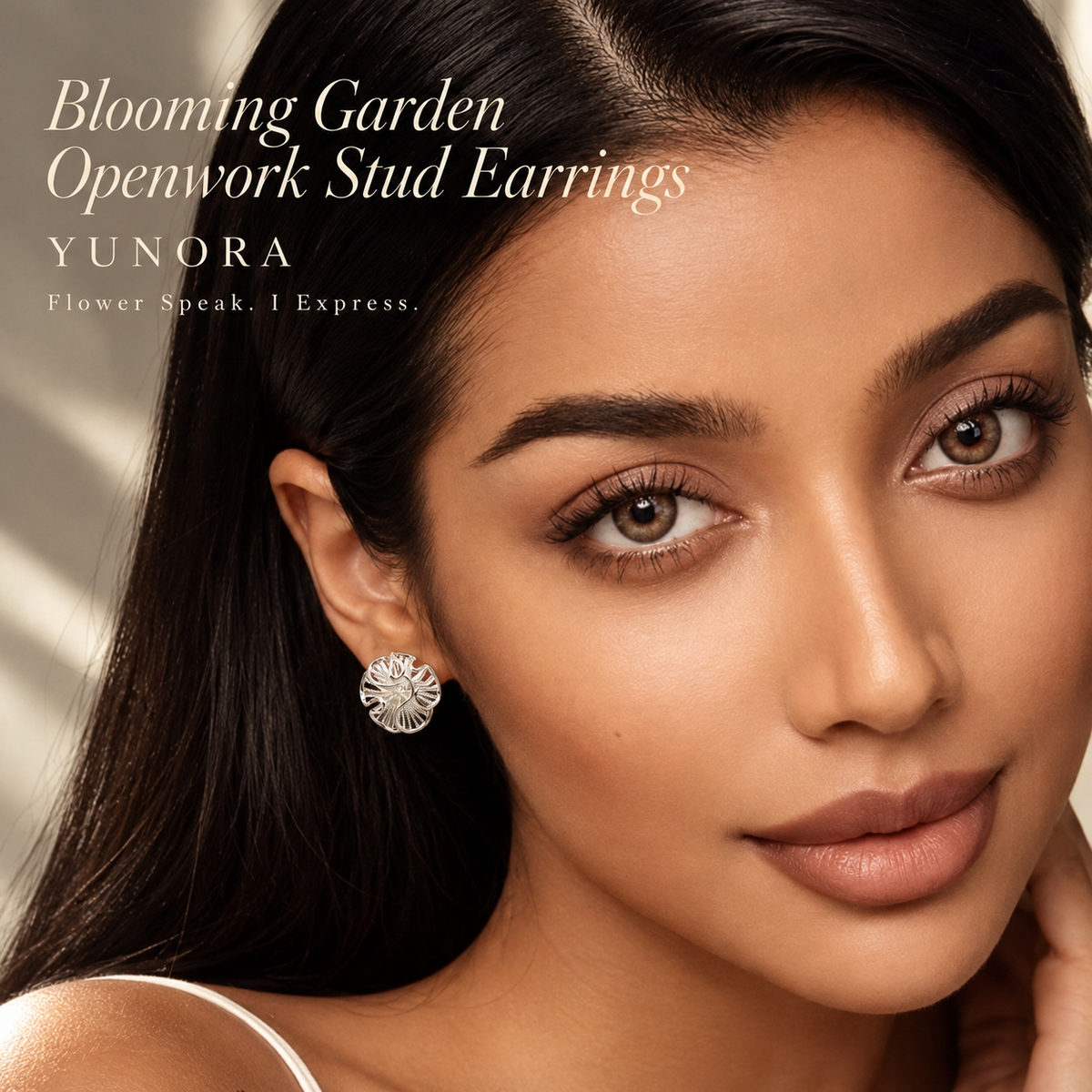 Blooming Garden Openwork Stud Earrings